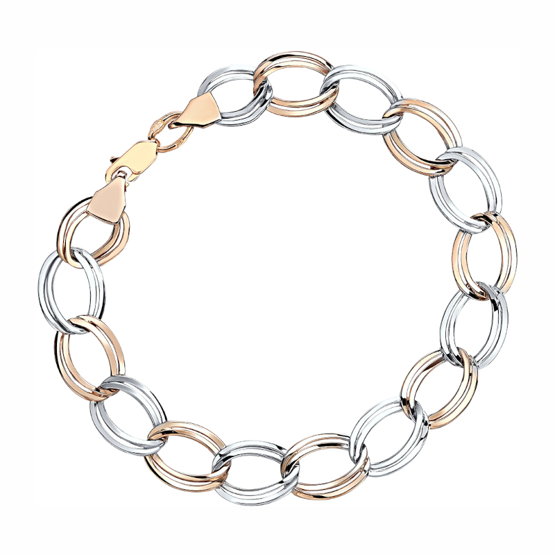 Браслет из красного золота 585 пробы без вставок 01Б0121094Р