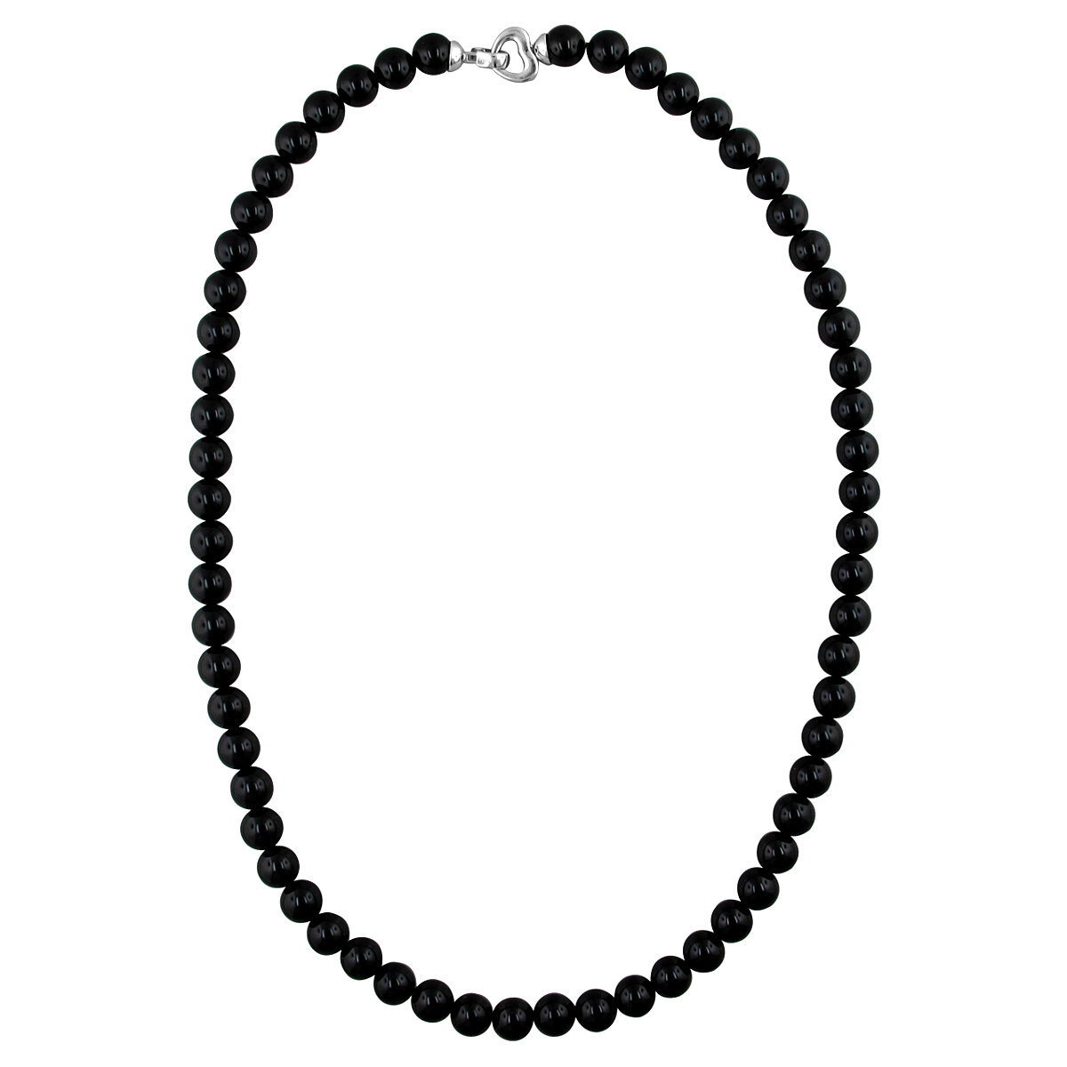 Колье из серебра 925 пробы с агатом 01Л451483-1
