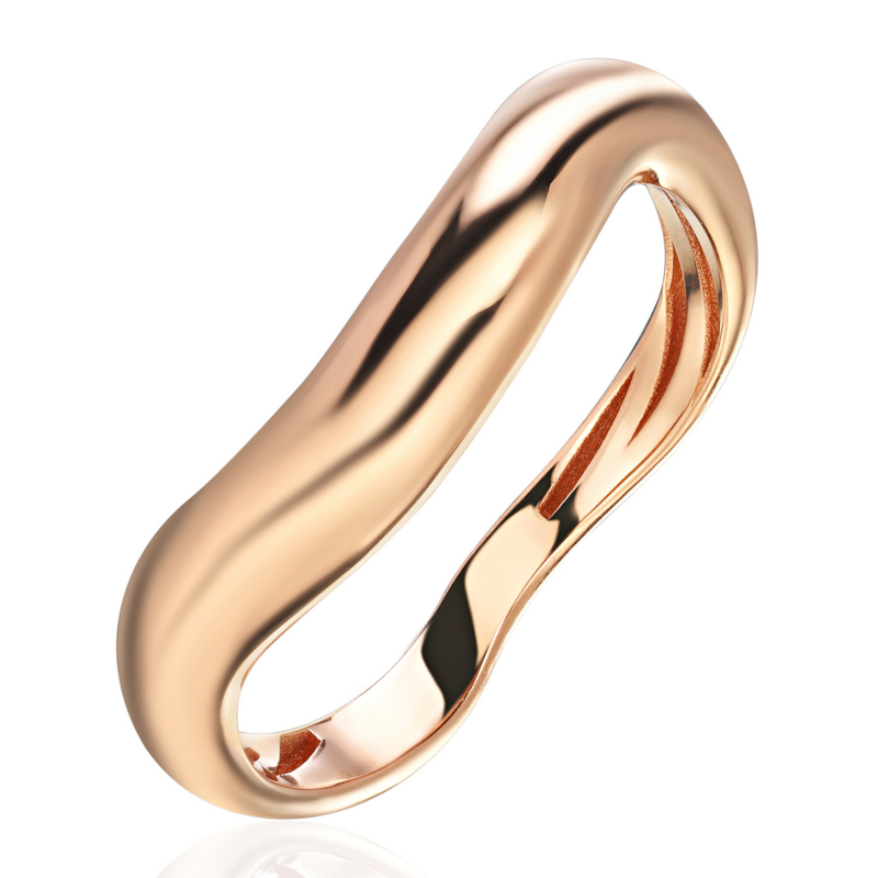 Кольцо из красного золота 585 пробы без вставок 01К0116886