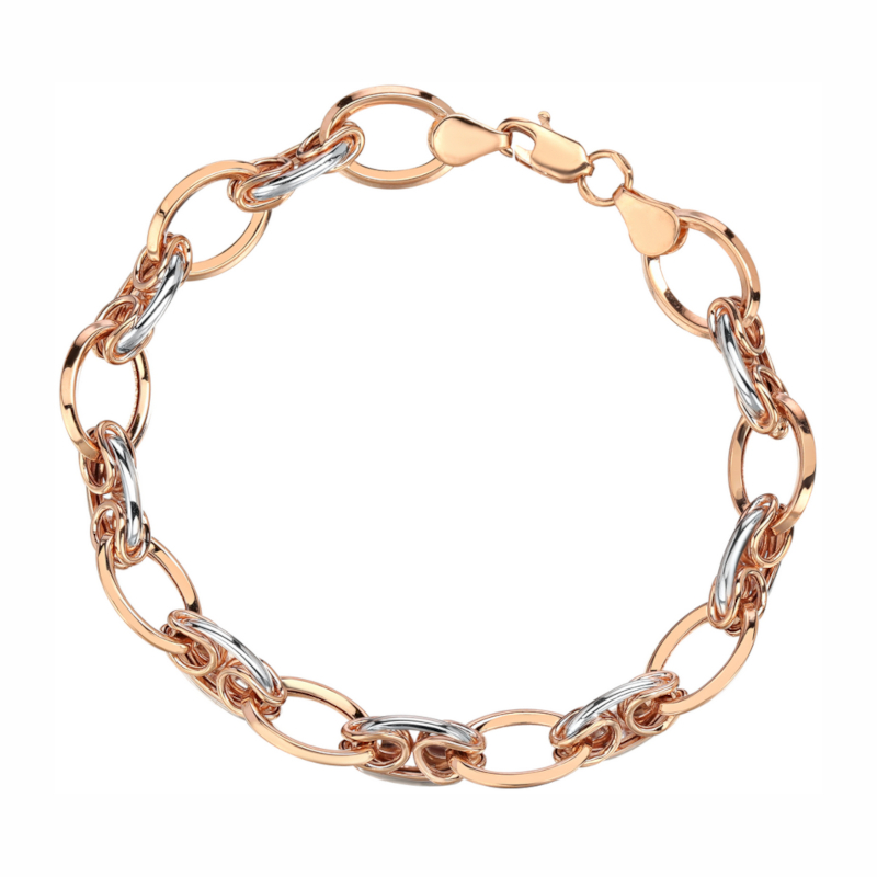 Браслет из красного золота 585 пробы без вставок 01Б013126Р