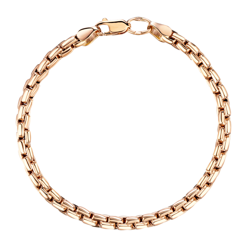 Браслет из красного золота 585 пробы без вставок 01Б013739