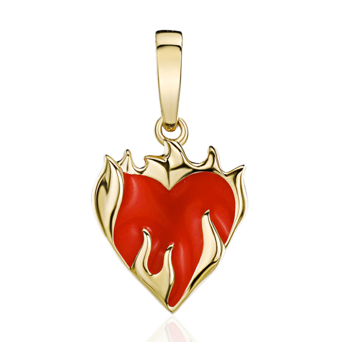 Подвеска из желтого золота 585 пробы без вставок 01П034216Э-1