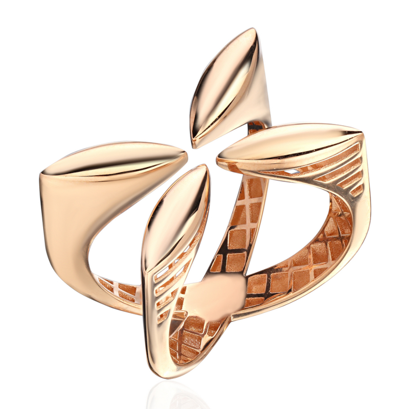 Кольцо из красного золота 585 пробы без вставок 01К0115135