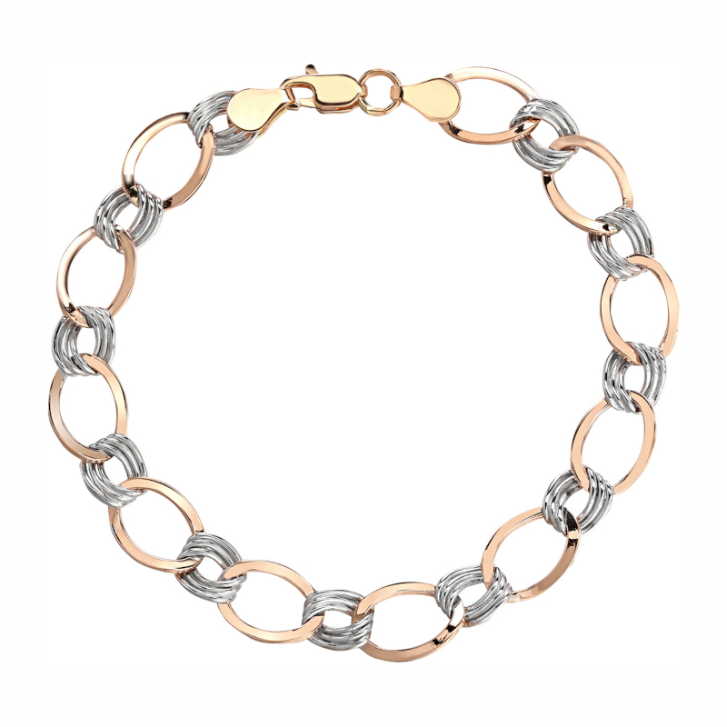 Браслет из красного золота 585 пробы без вставок 01Б013129Р