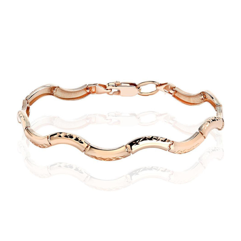 Браслет из красного золота 375 пробы без вставок 01Б710376S