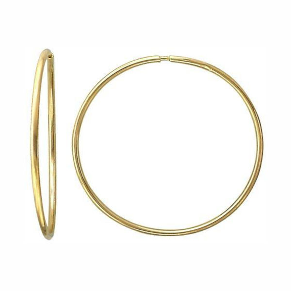 Серьги из желтого золота 585 пробы без вставок 01С034837