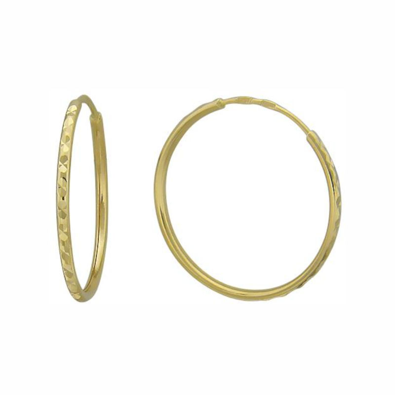 Серьги из желтого золота 585 пробы без вставок 01С734928