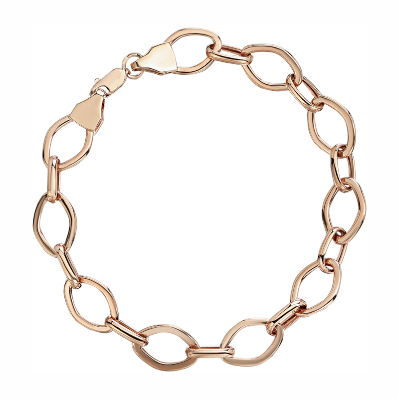 Браслет из красного золота 585 пробы без вставок 01Б013165