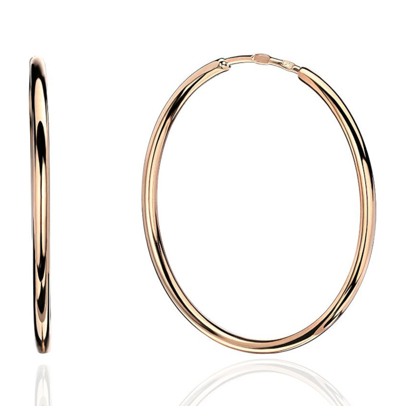 Серьги из красного золота 375 пробы без вставок 01С010414S