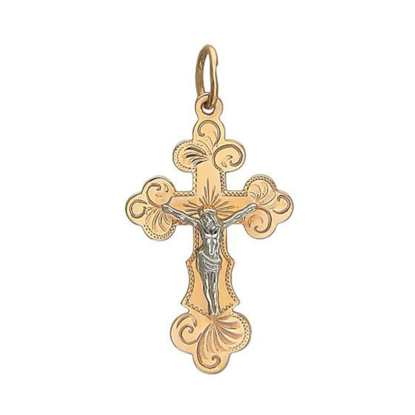 Подвеска из красного золота 585 пробы без вставок 01Р710527