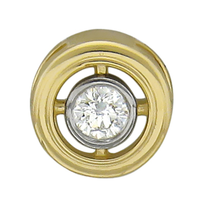 Подвеска из желтого золота 585 пробы с бриллиантом 01П637581