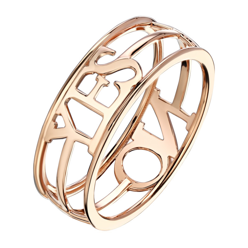 Кольцо из красного золота 585 пробы без вставок 01К0115258