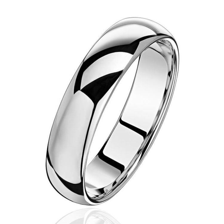 Обручальное кольцо из белого золота 375 пробы без вставок 01О020376S