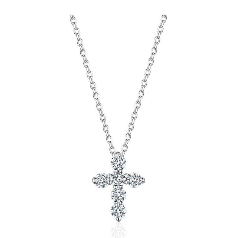 Колье из белого золота 585 пробы с бриллиантами 01Л622369