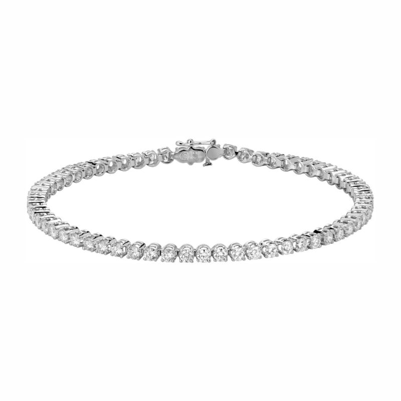 Браслет из белого золота 585 пробы с бриллиантами 01Б622732