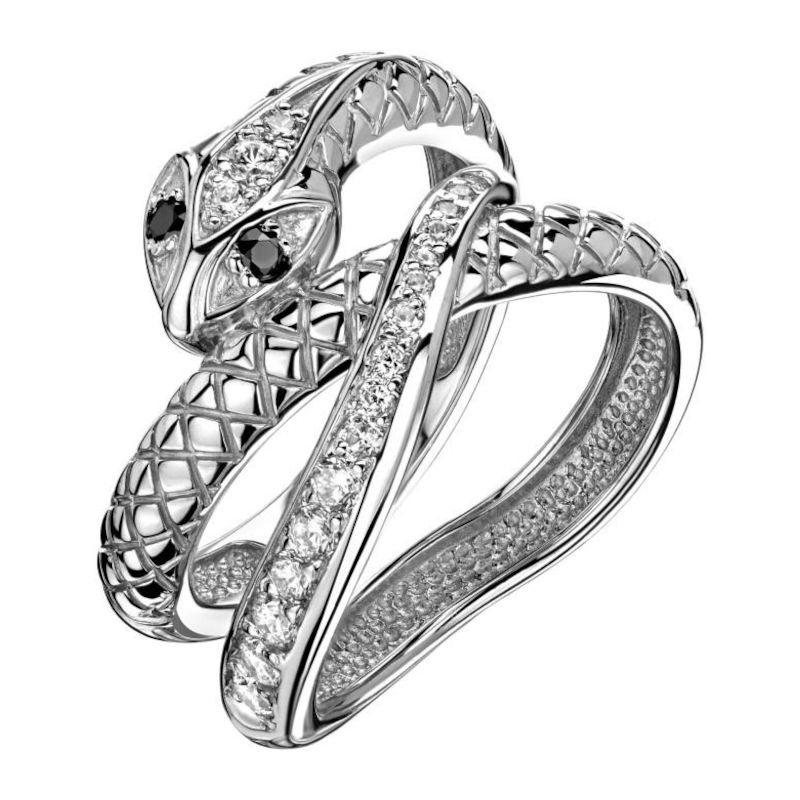 Кольцо из серебра 925 пробы с фианитами 01К258623-1