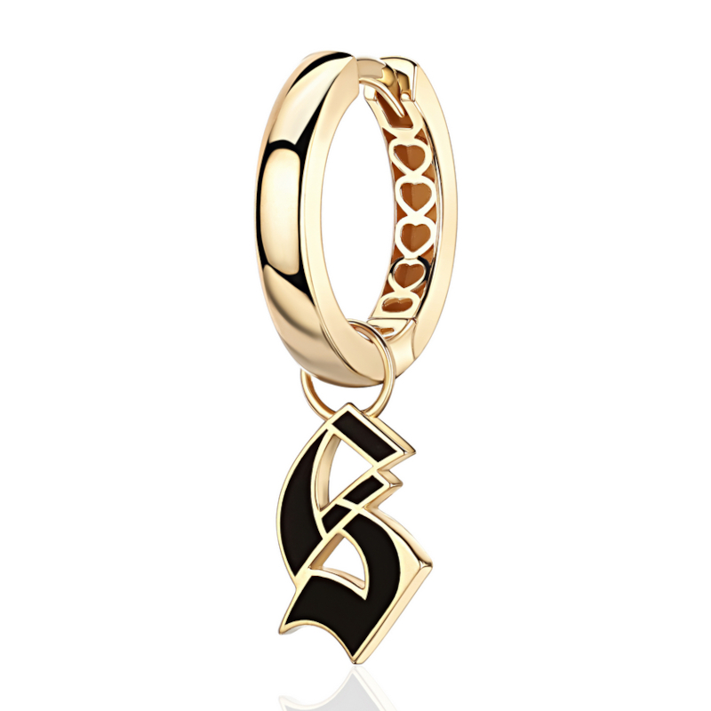 Серьга Одиночная из желтого золота 585 пробы 01С0315860Э$