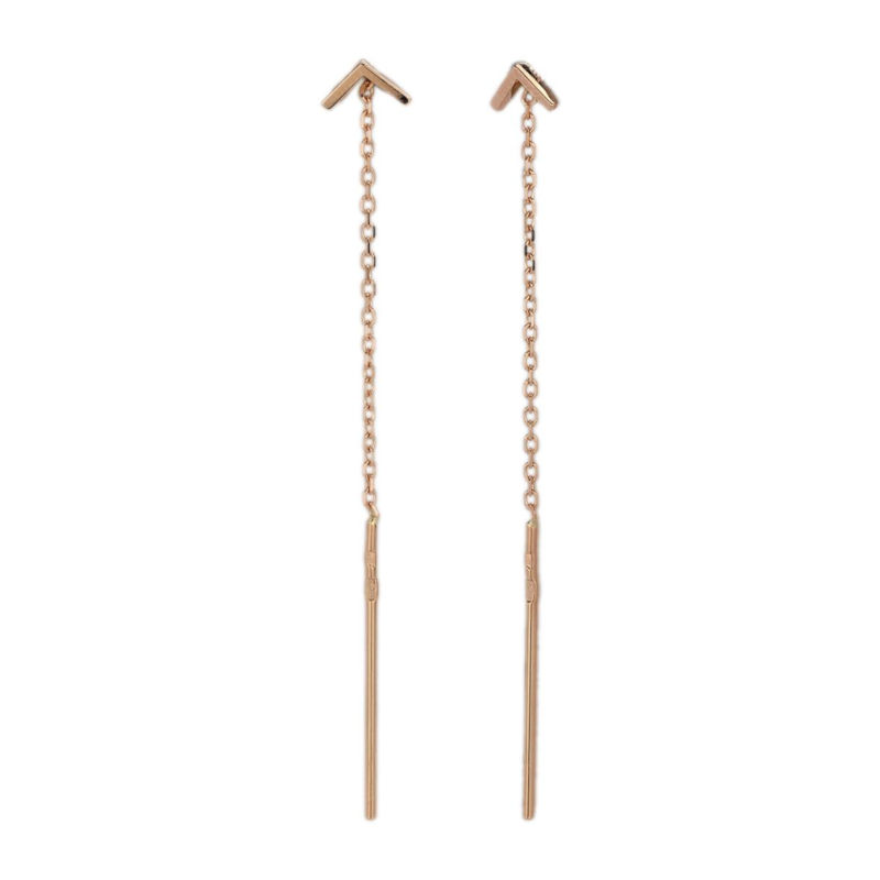 Серьги из красного золота 375 пробы без вставок 01С0113271S