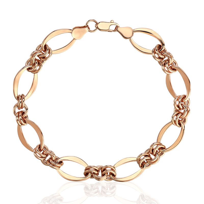 Браслет из красного золота 375 пробы без вставок 01Б013517S