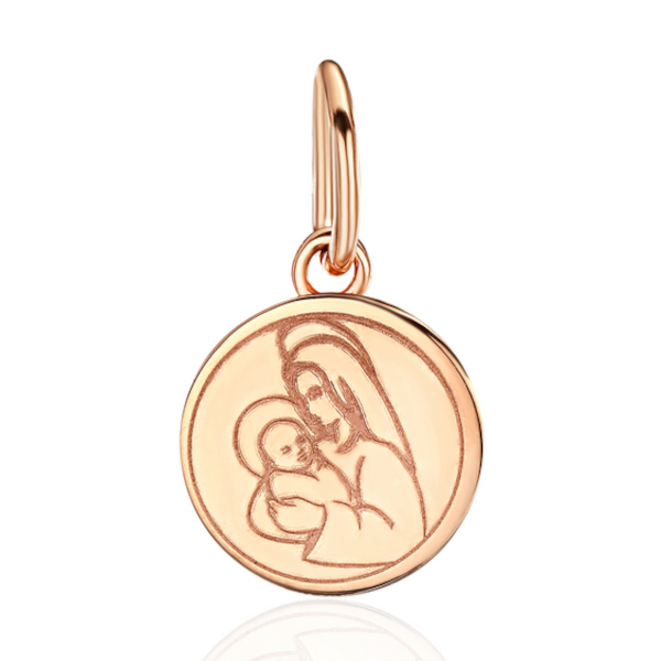 Подвеска из красного золота 585 пробы без вставок 01П714098 Подвеска из красного золота 585 пробы без вставок 01П714098