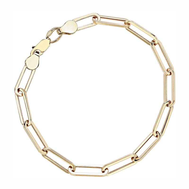 Браслет из желтого золота 585 пробы без вставок 01Б0321102