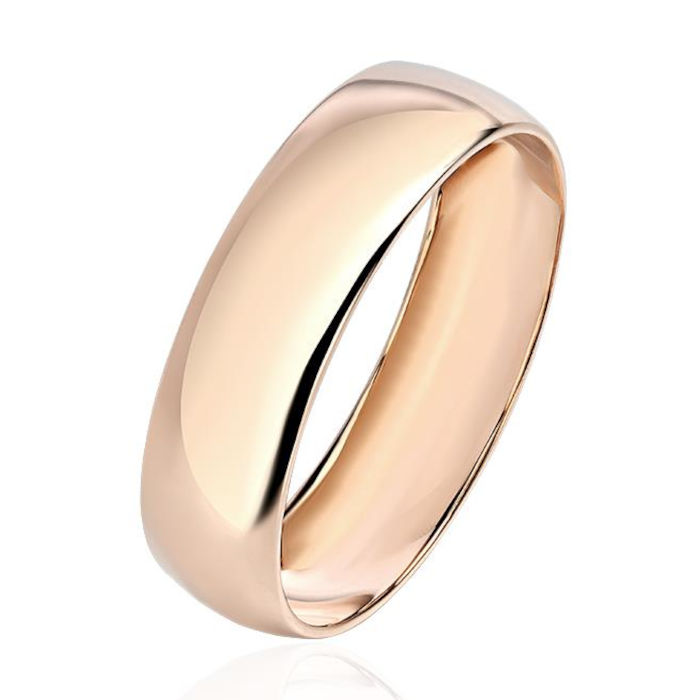 Обручальное кольцо из красного золота 375 пробы 01О010250S