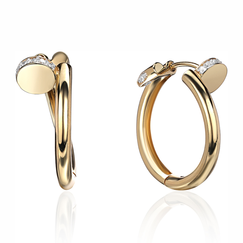 Серьги из желтого золота 585 пробы с фианитами 01С1314116Р Серьги из желтого золота 585 пробы с фианитами 01С1314116Р