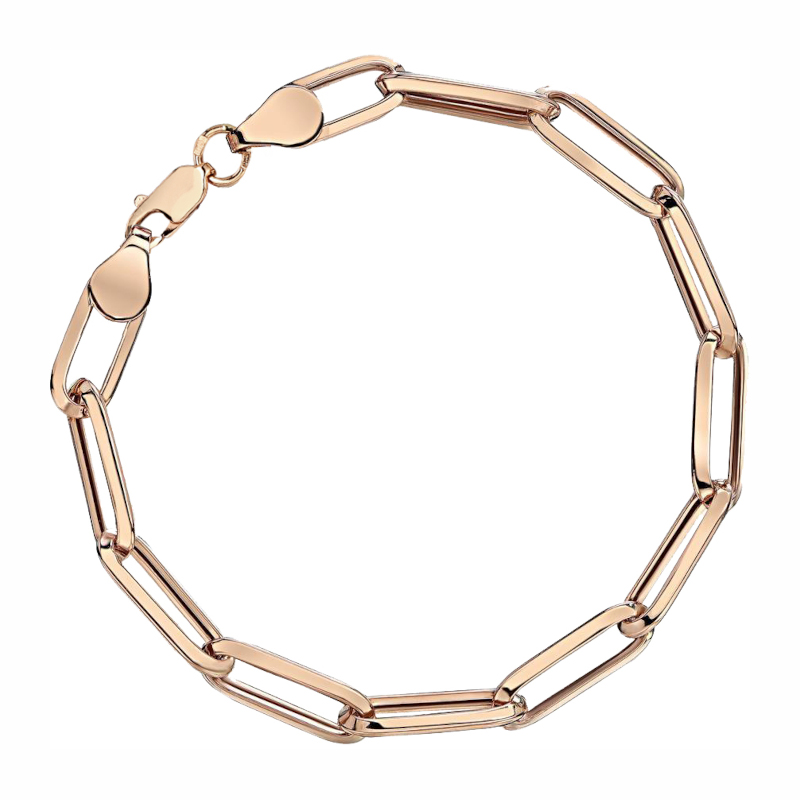 Браслет из красного золота 585 пробы без вставок 01Б012998