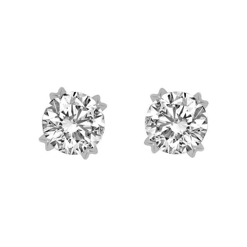 Серьги из платины 585 пробы с бриллиантами 01С6912385-Л-585