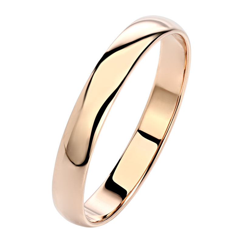 Обручальное кольцо из красного золота 585 пробы 01О010343