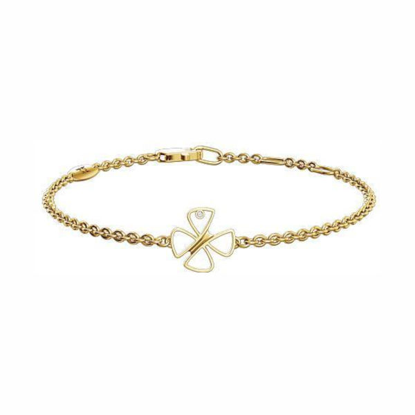 Браслет из желтого золота 585 пробы с бриллиантами 01Б631533