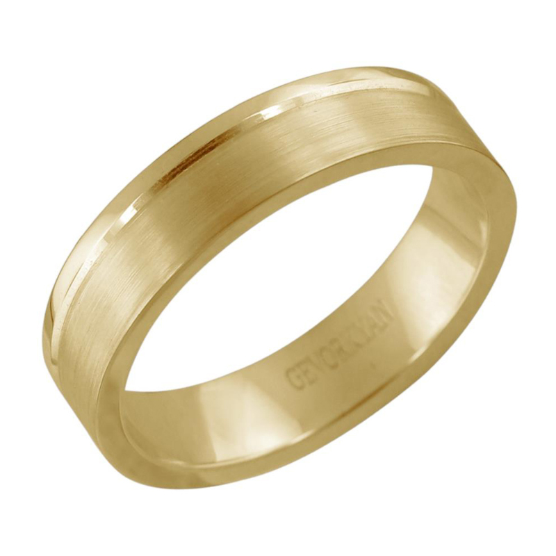 Кольцо из желтого золота 585 пробы без вставок 01О030364