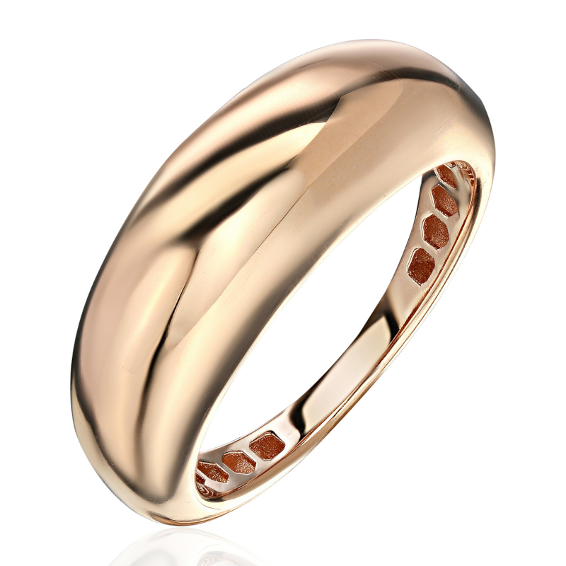 Кольцо из красного золота 585 пробы без вставок 01К0115649