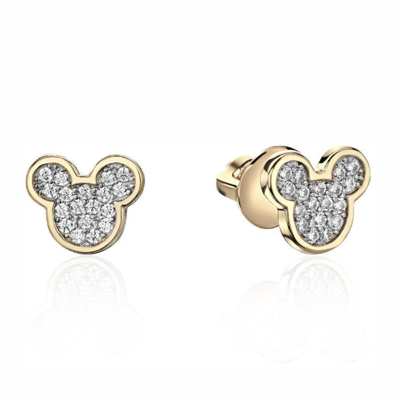 Серьги из красного золота 585 пробы с фианитами 01С1114217Р