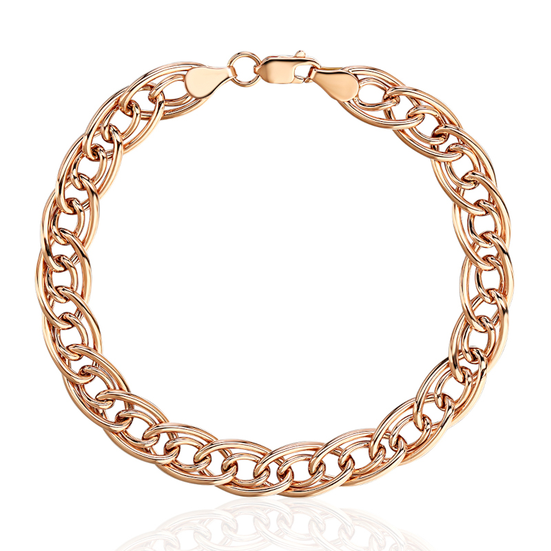 Браслет из красного золота 375 пробы без вставок 01Б013516S