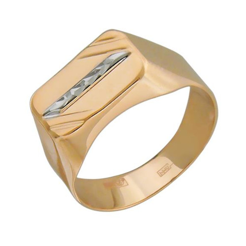 Печатка из красного золота 375 без вставок 01Т714823S