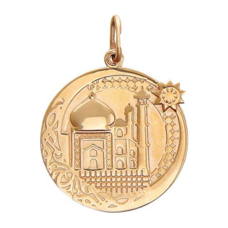 Подвеска Мусульманская из красного золота 585 пробы без вставок 01П010481