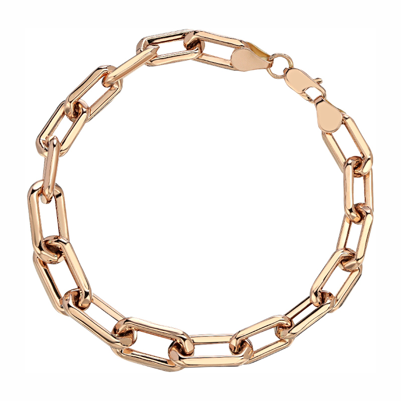 Браслет из красного золота 585 пробы без вставок 01Б013188