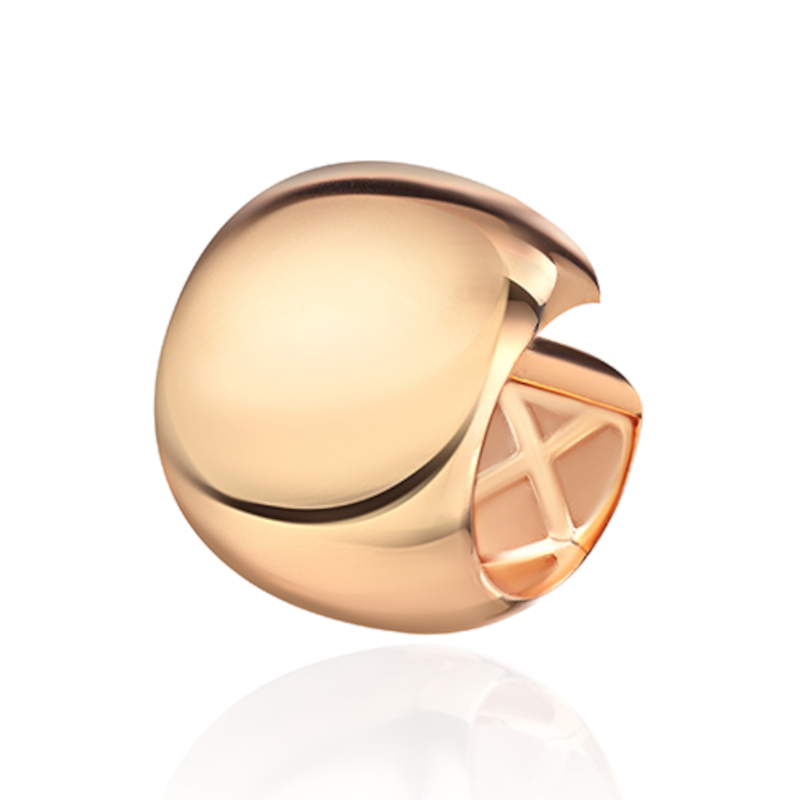 Серьга Одиночная кафф из красного золота 585 пробы без вставок 01С0117225