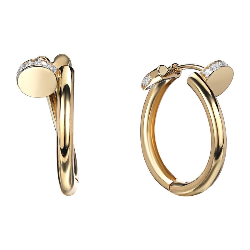 Серьги из желтого золота 375 пробы с фианитами 01С1314116SР