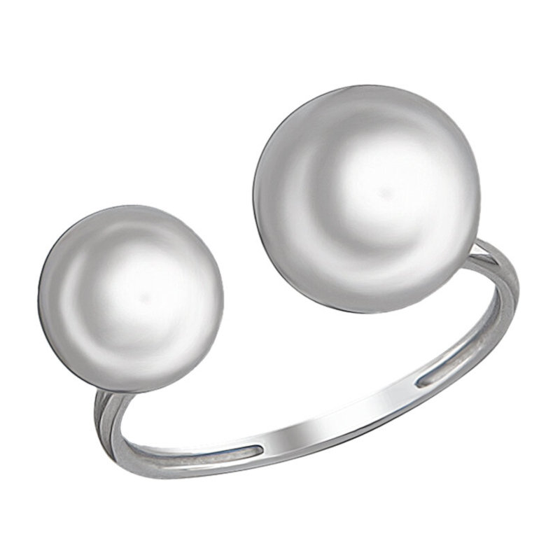 Кольцо из серебра 925 пробы без вставок 01К0512234