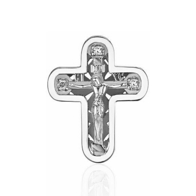 Подвеска из платины 585 пробы с бриллиантами 01Р691252-585