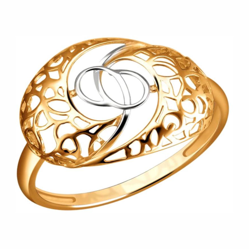 Кольцо из красного золота 585 пробы без вставок 01К0112502Р