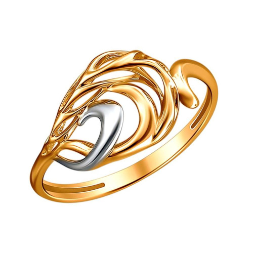 Кольцо из красного золота 585 пробы без вставок 01К0113421Р