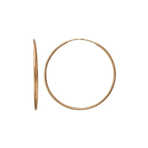 Серьги из красного золота 585 пробы без вставок 01С010522