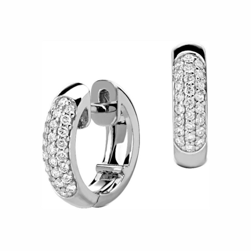 Серьги из белого золота 585 пробы с бриллиантами 01С6213021