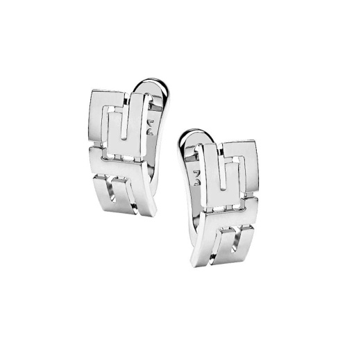 Серьги из белого золота 585 пробы без вставок 01С026505