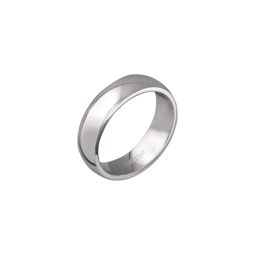 Кольцо обручальное из белого золота 585 пробы без вставок 01О020480