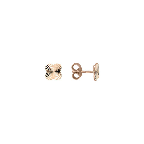 Серьги из красного золота 585 пробы без вставок 01С714697