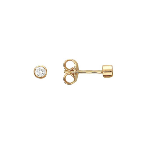 Серьги из красного золота 585 пробы с фианитами 01С112399